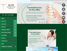 Tablet Screenshot of elitechiropracticandrehab.com